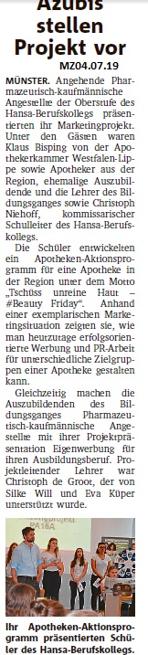 04 07 19 Westfalische Nachrichten Und Munstersche Zeitung