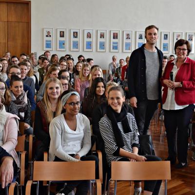 Hansa Berufskolleg Hansa Forum Mit Leon Windscheid 17.10.2017 Foto Lv Kp