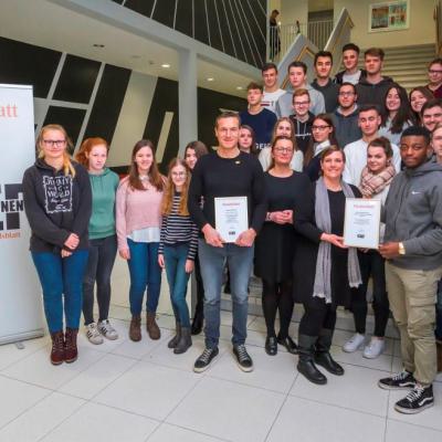 Aktion Chef Zu Gewinnen Am Hansa Berufskolleg. Foto Mit Freundlicher Genehmigung Von Dirk Hoppe U. Handelsblatt Kopie